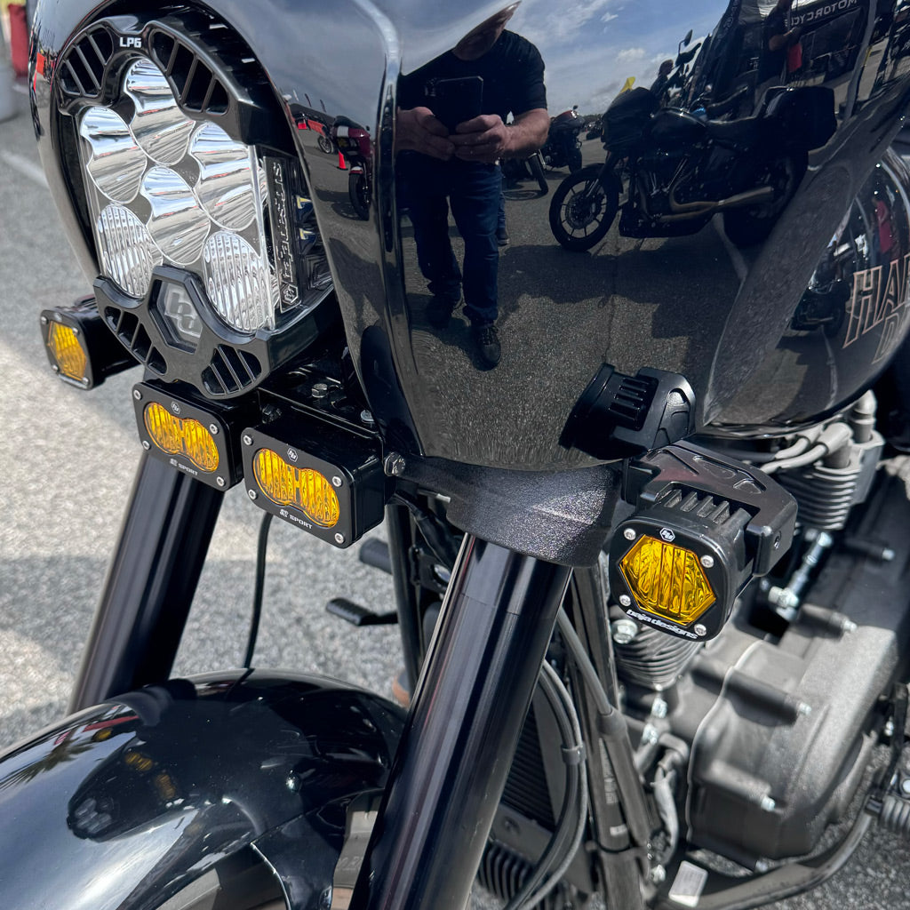 Billet S1 Turn Signal Bracket works with select Modular A10 Moto Kits