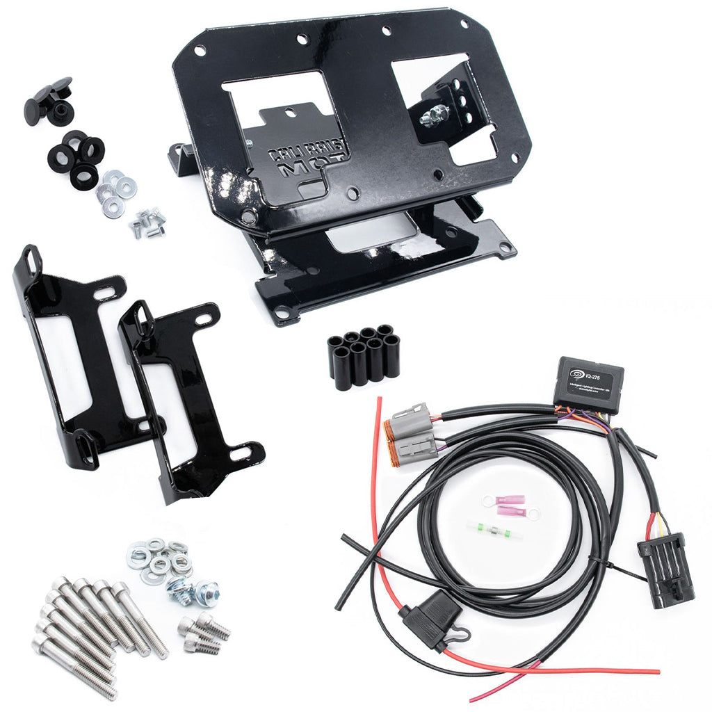 A10 Moto 18+ M8 Fat Bob Dual LP4 Lighting Bracket Combo Kit - Bracket &  Harness Only