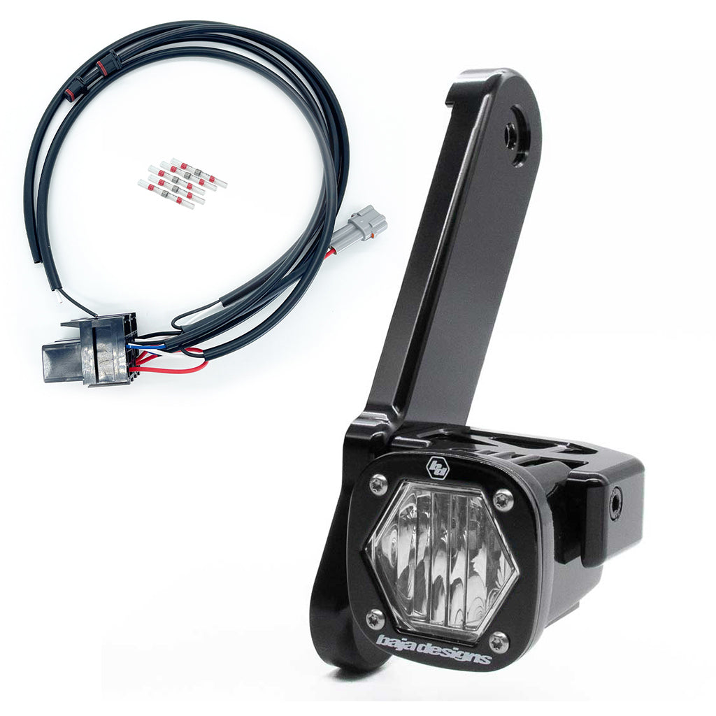Chrome Motorcycle Driving Spot Fog Light Bar With Turn Signals – Fits Honda & Cruiser Bikes – 12V 10W