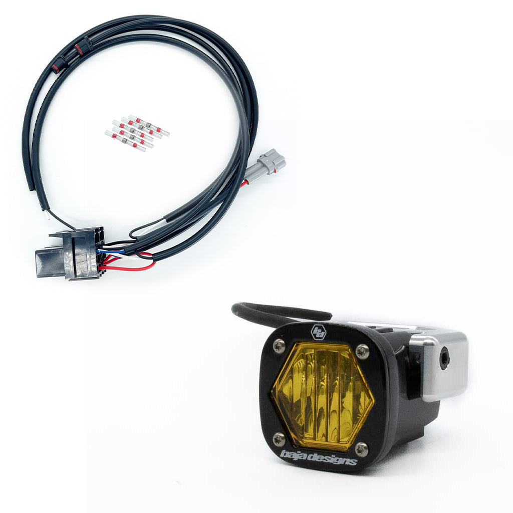 フォトンビューティー SD-956 IR A10 Moto Low Rider ST Billet S1 Pod Front Turn Signal Kit 127063