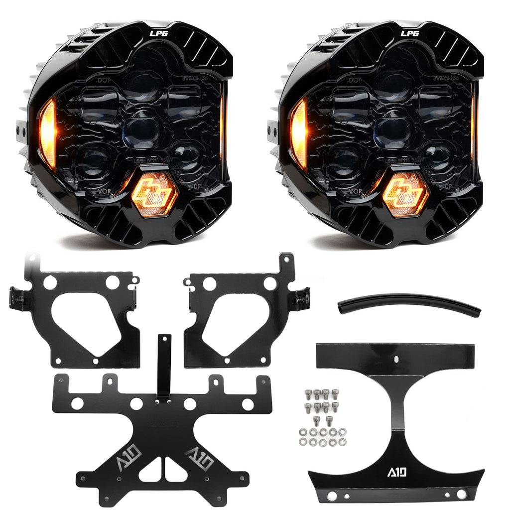 A10 Moto 15–23 HD Road Glide Baja Designs DOT LP6 Lighting Combo Kit