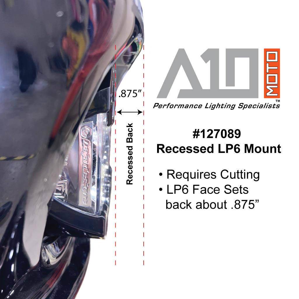 A10 Moto Low Rider ST "Cut In" Recessed LP6 Mount Bracket Only 127089 - A10 Moto