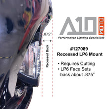 Load image into Gallery viewer, A10 Moto Low Rider ST &quot;Cut In&quot; Recessed LP6 Mount Combo Kit
