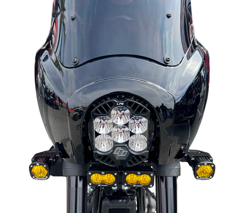 A10 Moto T-Sport Modular LP6 Mounting system For Softails, Dynas and Low Rider S Lighting Combo Kit 127095