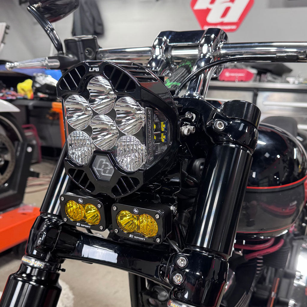 A10 Moto 18-24 Harley Davidson Breakout LP6 Combo Bracket Kit W/2 S2 Lights 127117