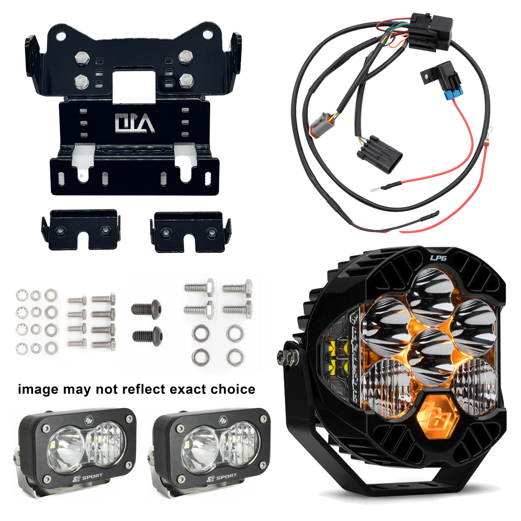 A10 Moto 18-24 Harley Davidson Breakout LP6 Combo Bracket Kit W/2 S2 Lights 127117