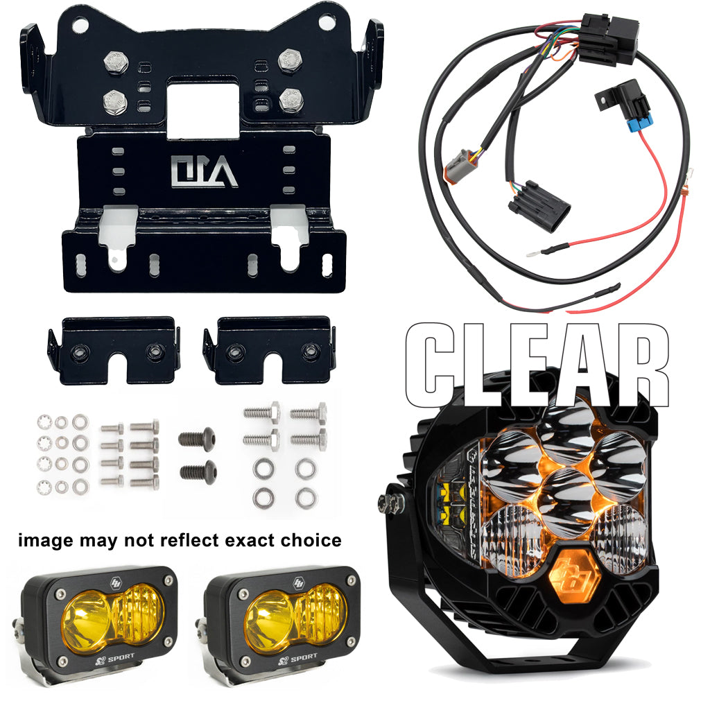 A10 Moto 18-24 Harley Davidson Breakout LP6 Combo Bracket Kit W/2 S2 Lights 127117