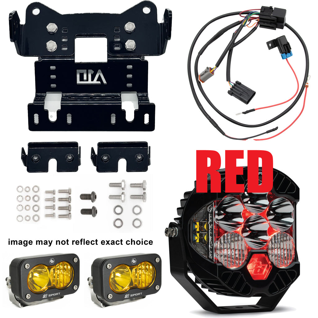 A10 Moto 18-24 Harley Davidson Breakout LP6 Combo Bracket Kit W/2 S2 Lights 127117