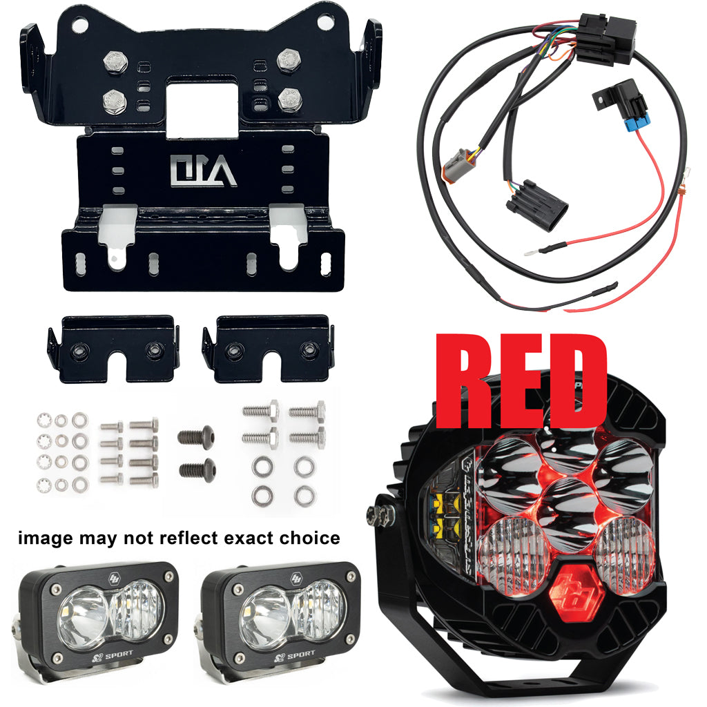 A10 Moto 18-24 Harley Davidson Breakout LP6 Combo Bracket Kit W/2 S2 Lights 127117