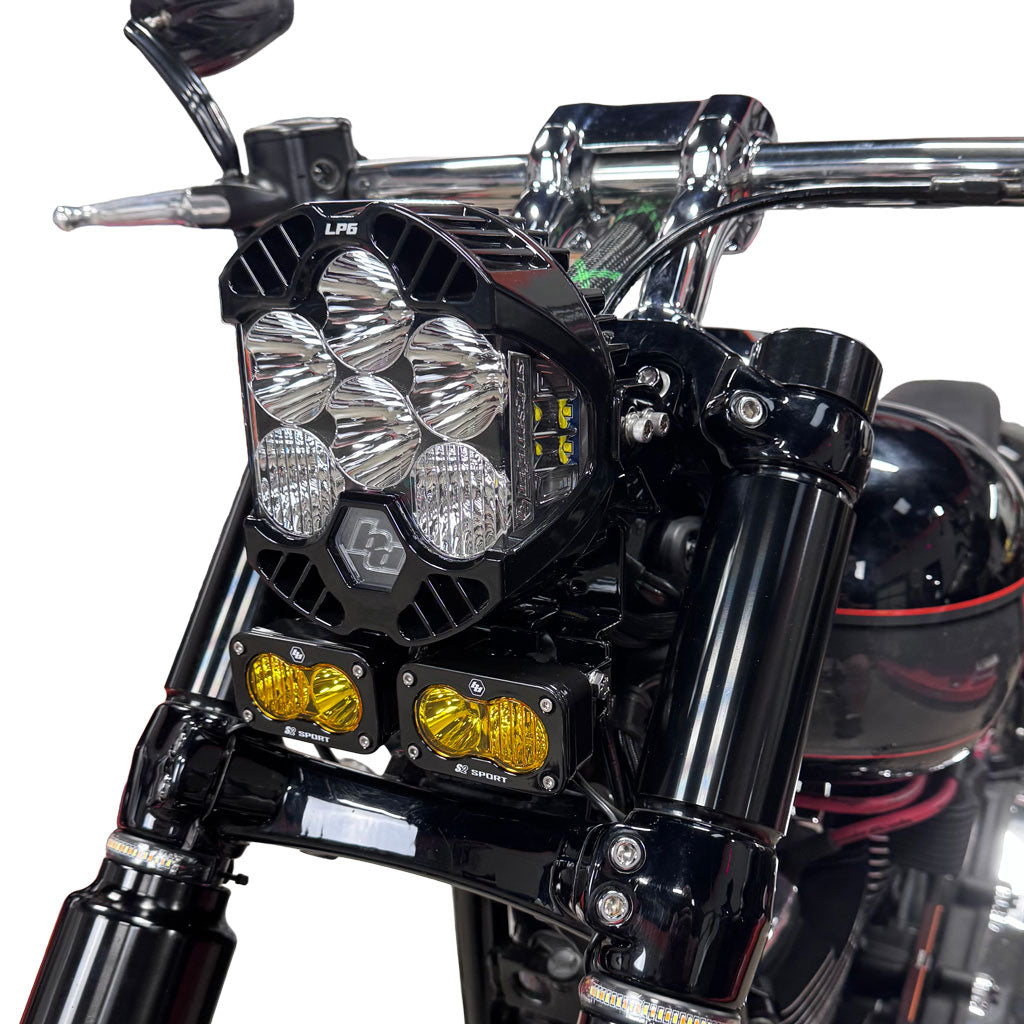 A10 Moto 18-24 Harley Davidson Breakout LP6 Combo Bracket Kit W/2 S2 Lights 127117