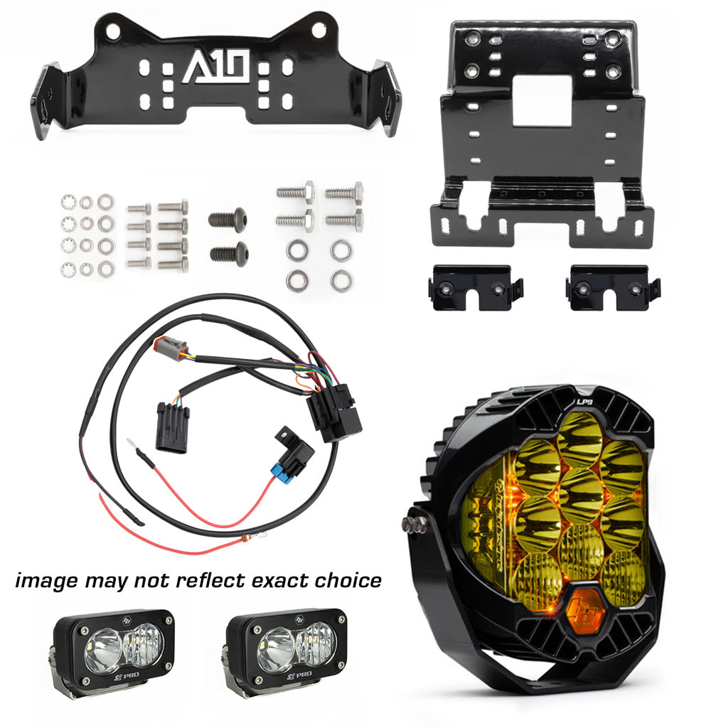 A10 Moto 18-24 H.D. Breakout LP9 Combo Bracket Kit W/Two S2 Lights 127131
