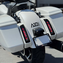 Load image into Gallery viewer, A10 Moto 23.5+ Road Glide Dual Baja Designs RTL-M Tail Light Bracket Kit (Factory Bezel)
