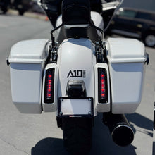 Load image into Gallery viewer, A10 Moto 23.5+ Road Glide Dual Baja Designs RTL-M Tail Light Bracket Kit (Factory Bezel)