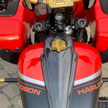 Load image into Gallery viewer, Carbon Visionary Carbon Fiber Evoluzione 3D Dash Cover with Center Gas Hole