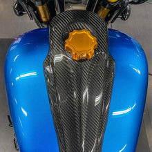 Load image into Gallery viewer, Carbon Visionary Carbon Fiber Evoluzione 3D Dash Cover with Center Gas Hole