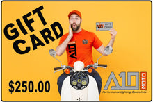 Load image into Gallery viewer, A10 Moto Gift Card