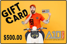 Load image into Gallery viewer, A10 Moto Gift Card