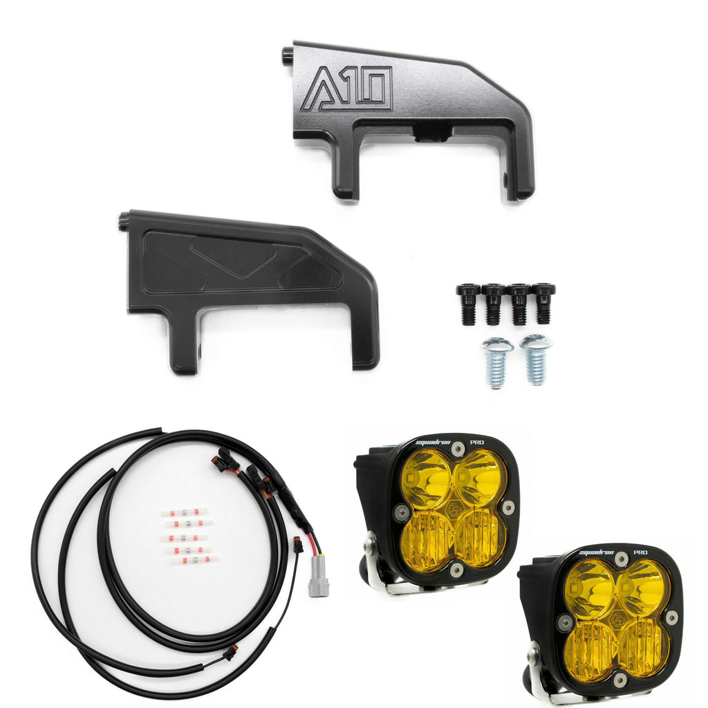 A10 Moto Low Rider ST Billet S2/Squadron Pod Front Turn Signal Combo Kit
