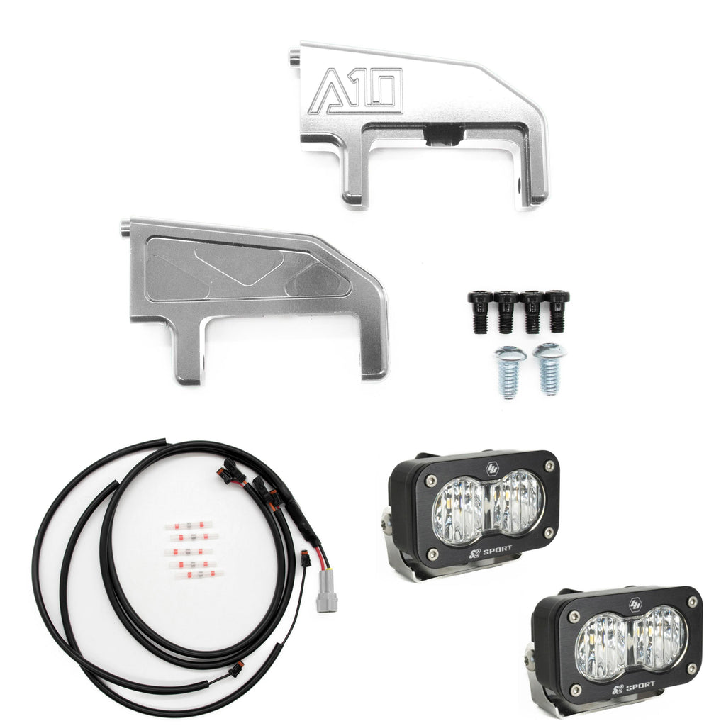 A10 Moto Low Rider ST Billet S2/Squadron Pod Front Turn Signal Combo Kit