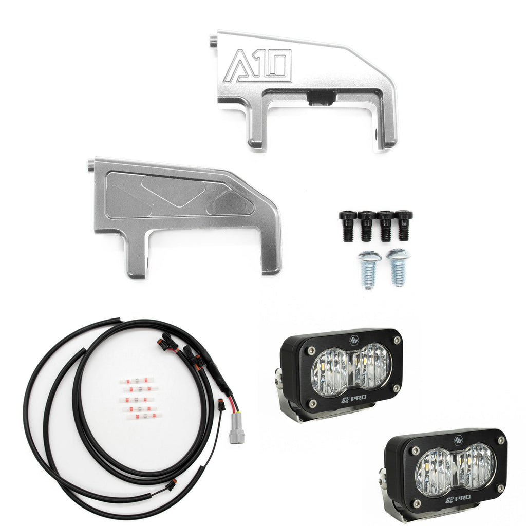 A10 Moto Low Rider ST Billet S2/Squadron Pod Front Turn Signal Combo Kit