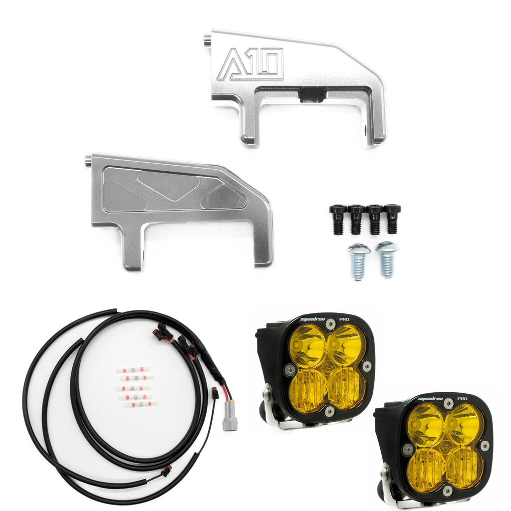 A10 Moto Low Rider ST Billet S2/Squadron Pod Front Turn Signal Combo Kit