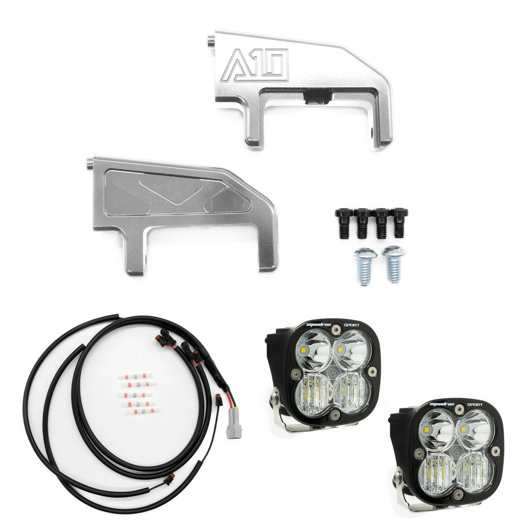A10 Moto Low Rider ST Billet S2/Squadron Pod Front Turn Signal Combo Kit