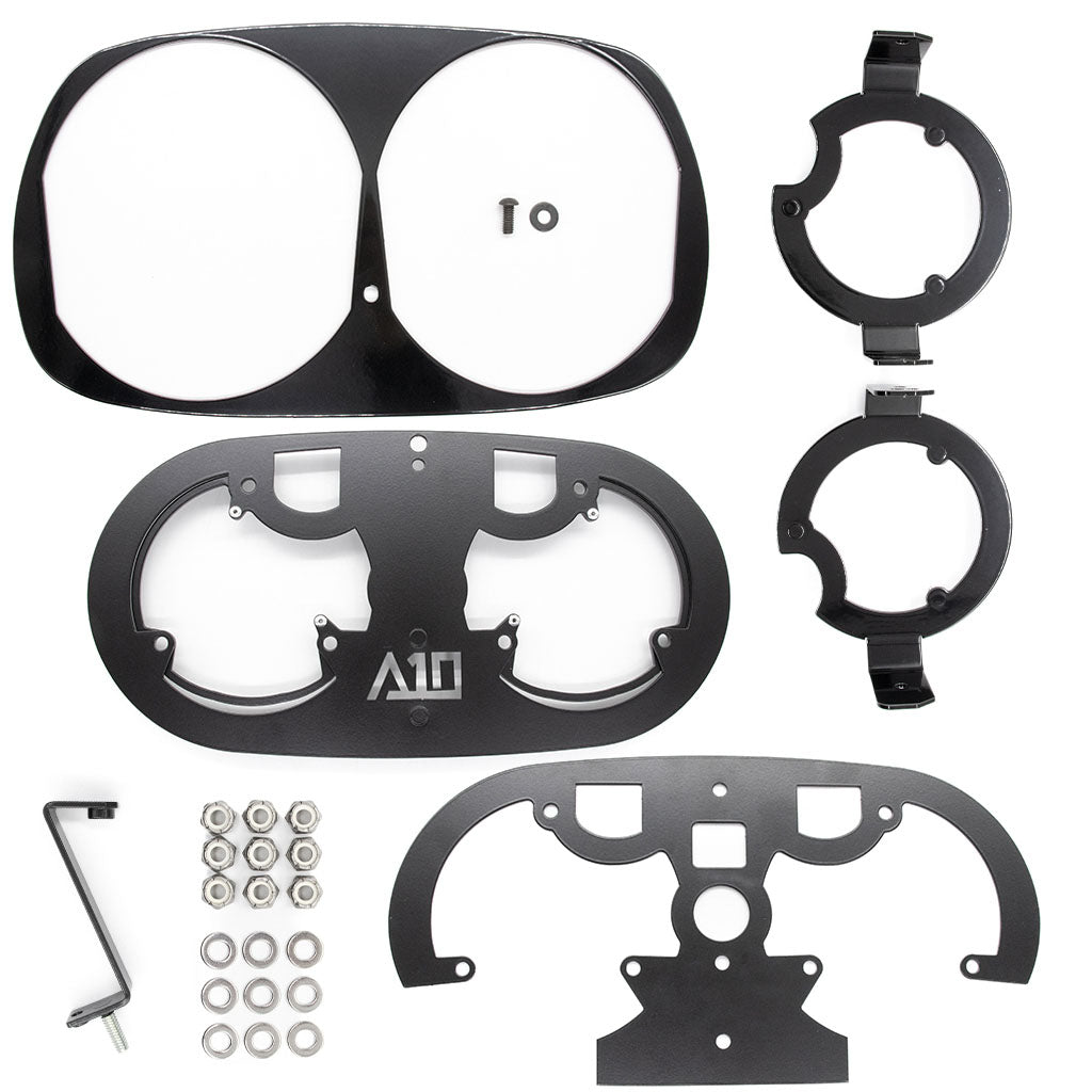 A10 Moto 98-13 Harley Davidson Road Glide Baja Designs LP6 Bracket System 127066 - A10 Moto