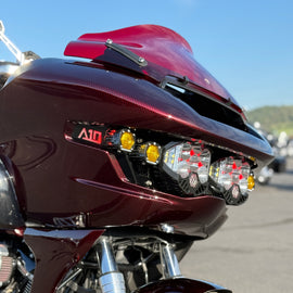 2023.5+ Road Glide Wing Brackets with A10 Moto Logo Premium Upgrade Kit