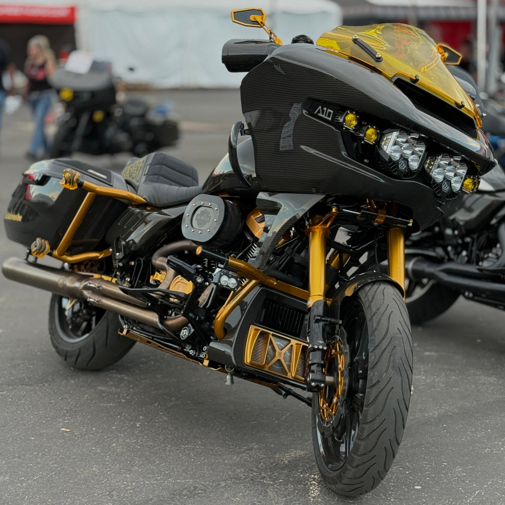 2023.5+ Road Glide Wing Brackets with A10 Moto Logo Premium Upgrade Kit