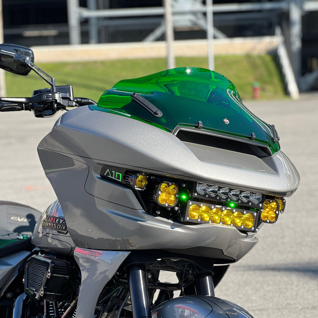 2023.5+ Road Glide Wing Brackets with A10 Moto Logo Premium Upgrade Kit