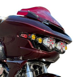 2023.5+ Road Glide Wing Brackets with A10 Moto Logo Premium Upgrade Kit - A10 Moto