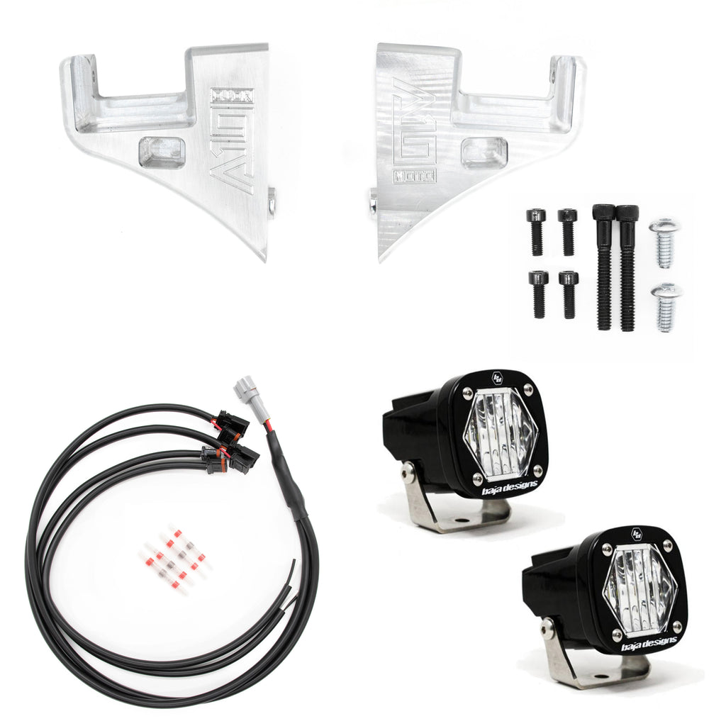 A10 Moto 2015+ Road Glide Billet S1 Pod Front Turn Signal Kit