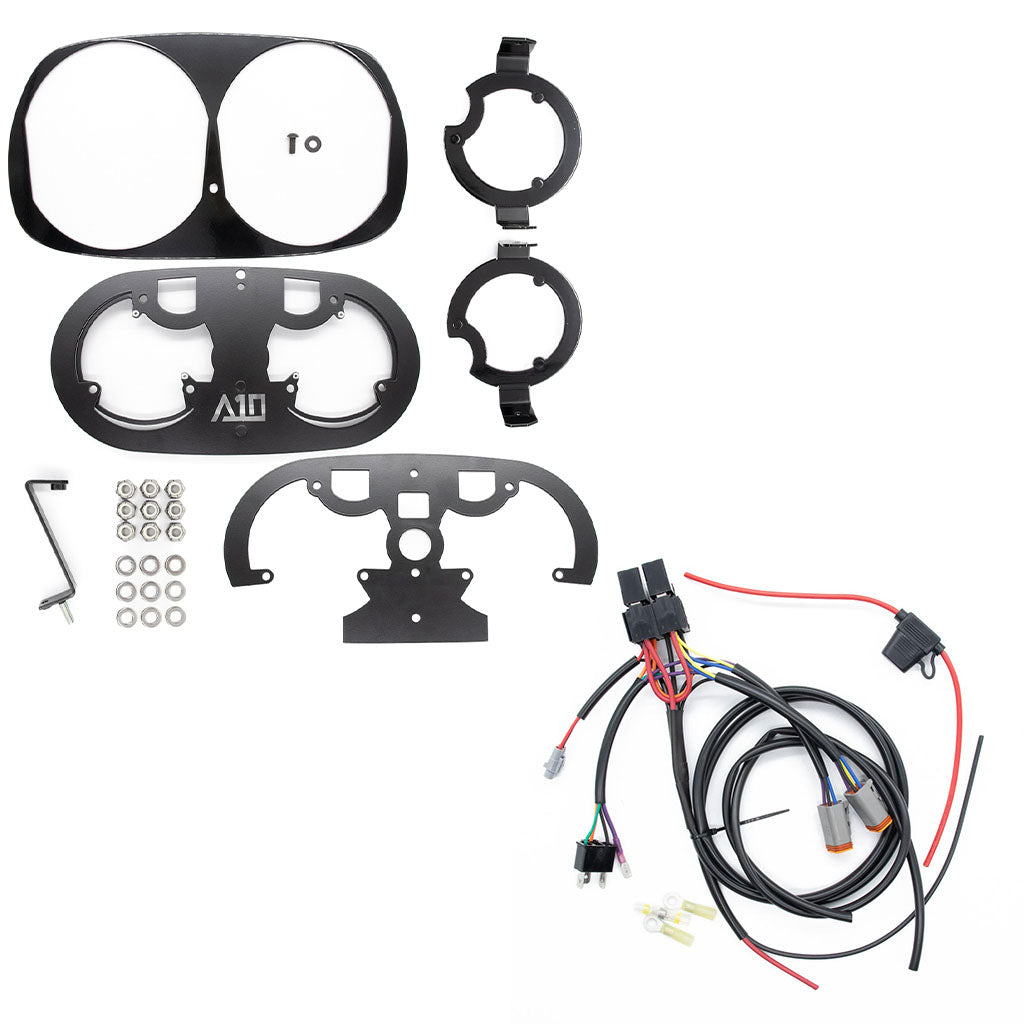 A10 Moto 98-13 Road Glide Baja Designs LP6 Lighting Combo Kit