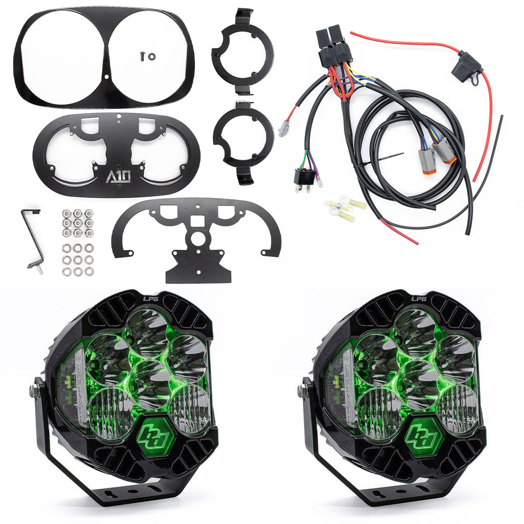 A10 Moto 98-13 Road Glide Baja Designs LP6 Lighting Combo Kit