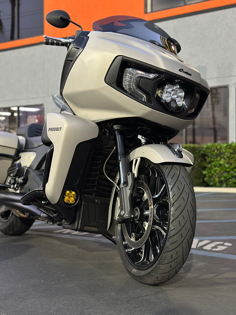 A10 Moto Indian Challenger Baja Designs LP6 Light Bracket Combo Kit