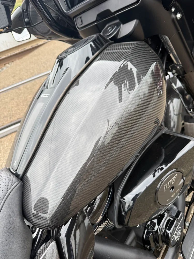 Carbon Visionary 24+ Carbon Fiber Gas Tank Skin - A10 Moto