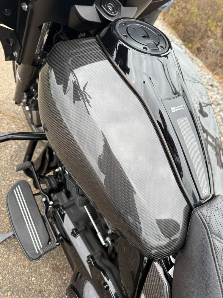Carbon Visionary 24+ Carbon Fiber Gas Tank Skin - A10 Moto