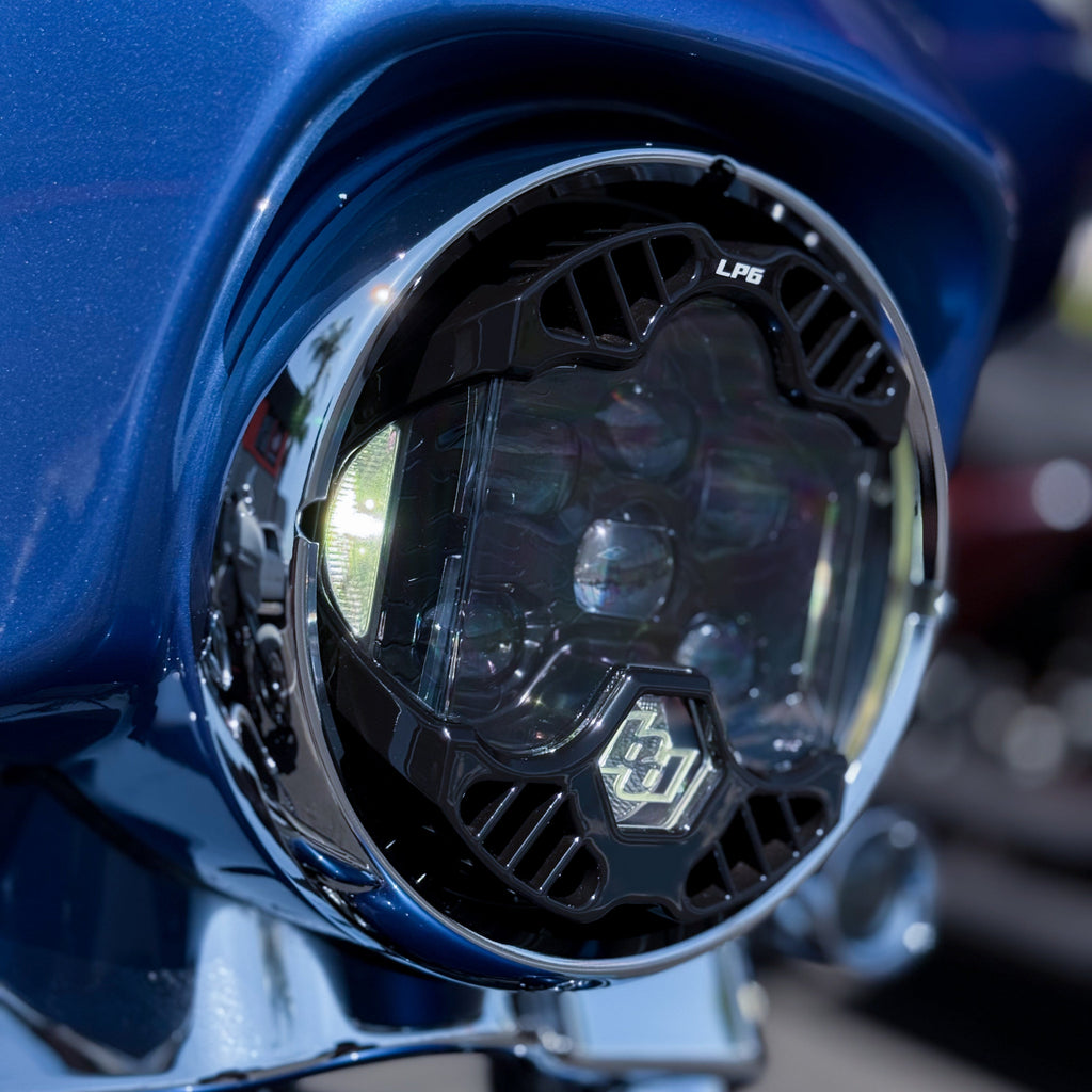 A10 Moto 96-13 HD Street Glide/ 96-21 HD Road King Baja Designs DOT LP6 Lighting Combo Kit