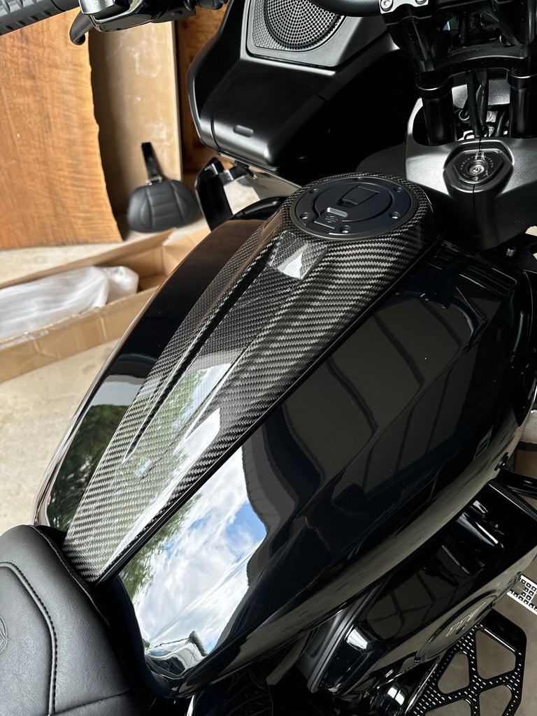 thumbnail image 2 of Kustom Cycle Parts Carbon Fiber Design Plastic Dash Panel Console Insert! Compatible With 2024+ Harley Davidson Street Glides & Road Glides 2023 CVO Carbon Fi 2 of 10