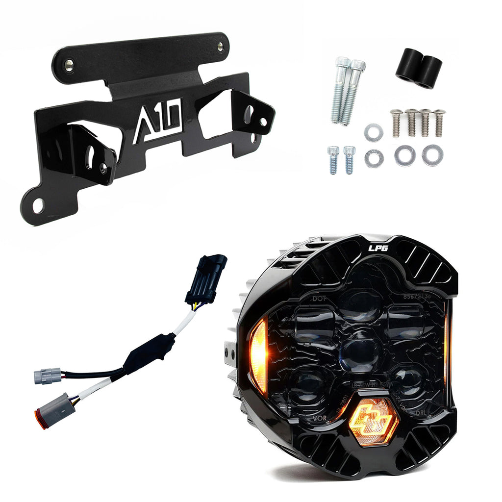 A10 Moto Low Rider ST "Cut In" Recessed DOT LP6 Mount Combo Kit