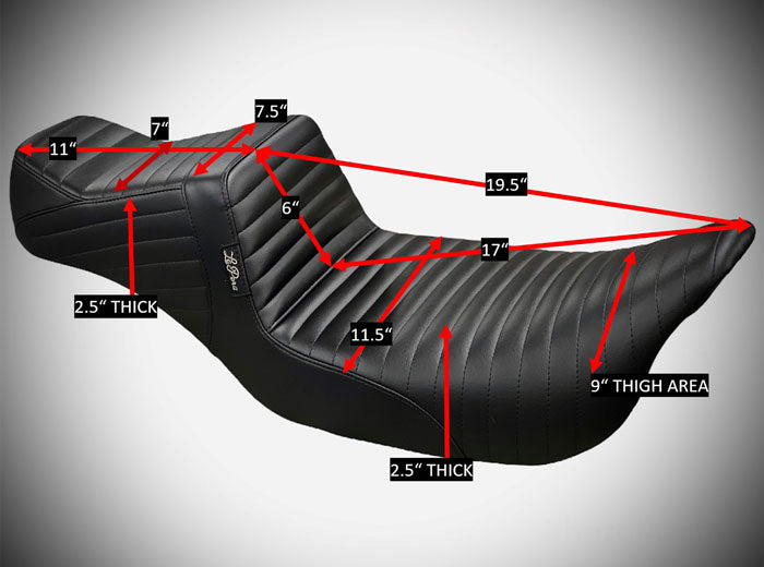 Le Pera TailWhip Seat Daddy Long Legs for Harley Davidson Touring Models 2008-2023