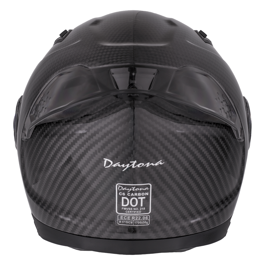 D.O.T. & ECE Daytona C6 PRO- Grey Carbon Fiber