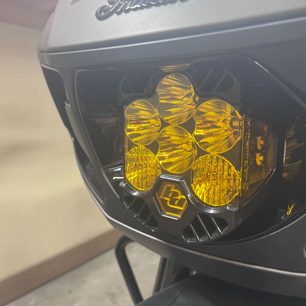 A10 Moto Indian Challenger Baja Designs LP6 Light Bracket Combo Kit