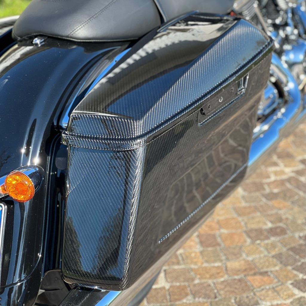 Carbon Visionary Next Generation Carbon Fiber Saddle Bags + Lids