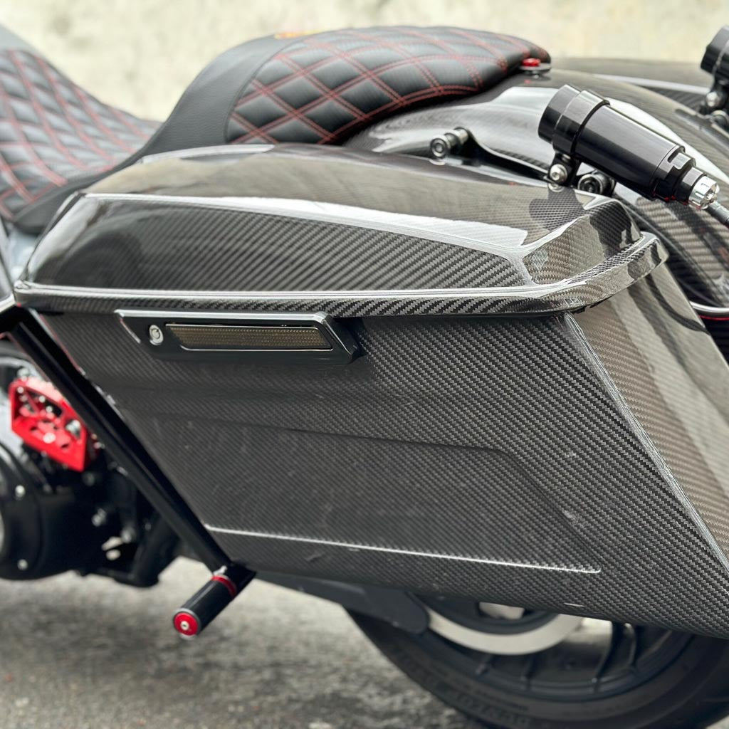 Carbon Visionary Next Generation Carbon Fiber Saddle Bags + Lids