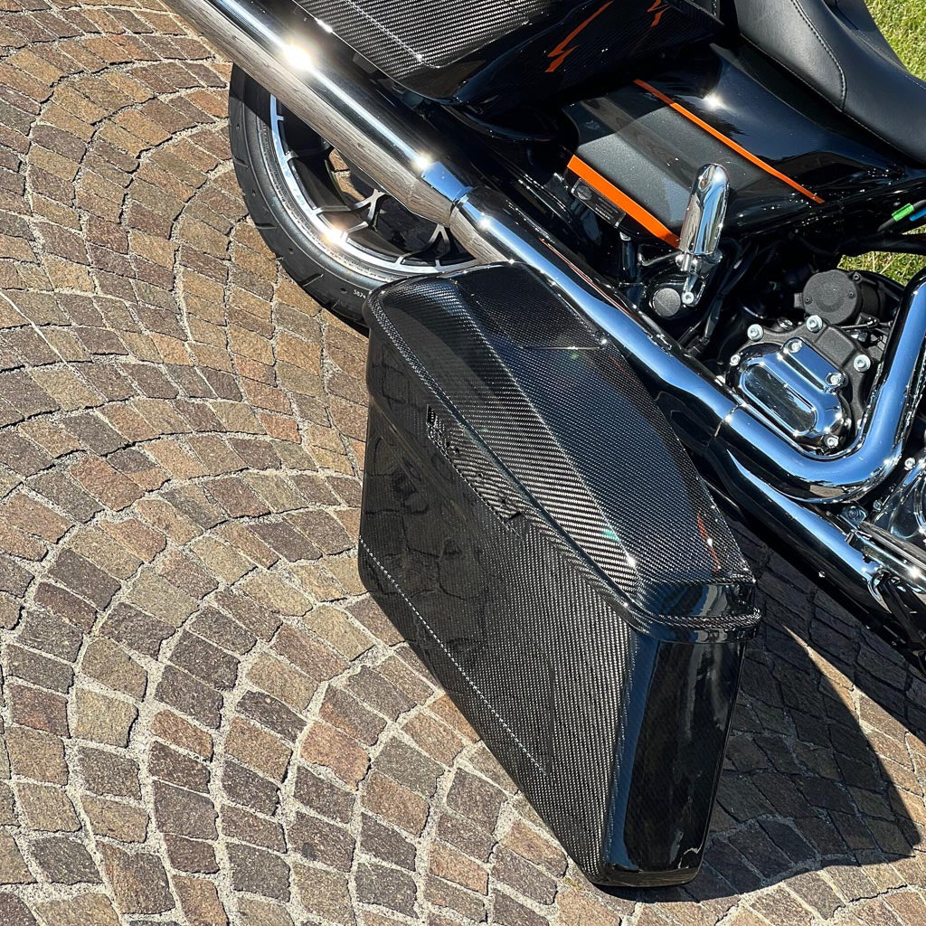 Carbon Visionary Next Generation Carbon Fiber Saddle Bags + Lids