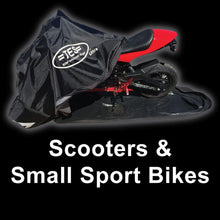 Load image into Gallery viewer, Medium Enclosed Motorcycle Cover fits Scooters &amp; Small Bikes - U104M1B