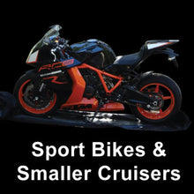 Load image into Gallery viewer, Large Totally Enclosed Motorcycle Cover sport bikes, small cruisers - U105M1C